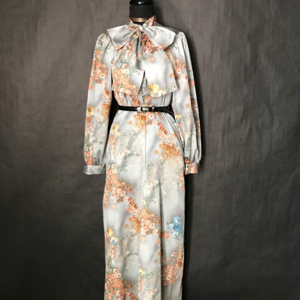 Vintage Christian Dior floral gown medium
